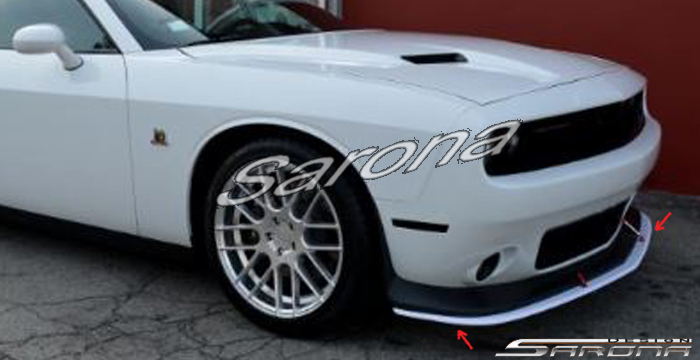 Custom Dodge Challenger  Coupe Front Lip/Splitter (2011 - 2014) - $370.00 (Part #DG-012-FA)